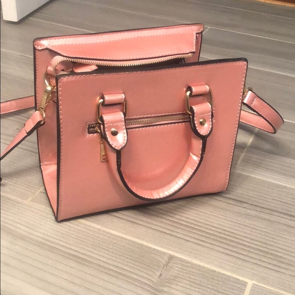 Handbags - Baby Pink Crossbody Adjustable Handbag